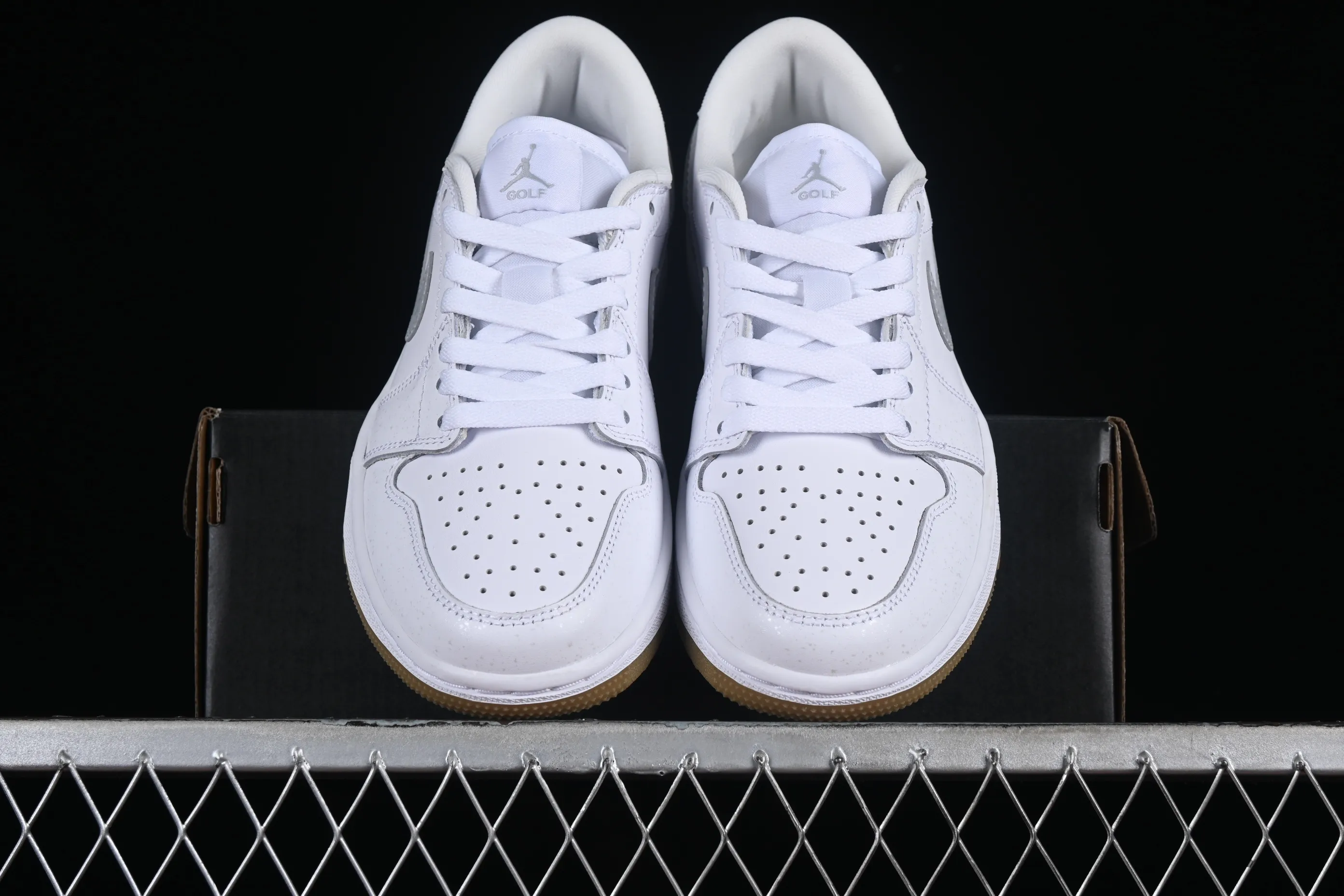 All categories Air Jordan Jordan series basketball shoes Air Jordan 1 Low G version pure original Air Jordan 1 Low Golf AJ1 Joe 1 new golf version raw rubber white DD9315-111